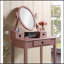 Ensemble coiffeuse et tabouret de maquillage Landisburg-488950445