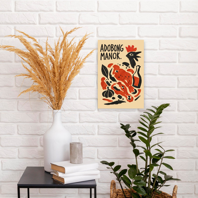 Adobong Manok Ingredients Abstract Contemporary Wall Art Print, 45.72cm H x 30.48cm W