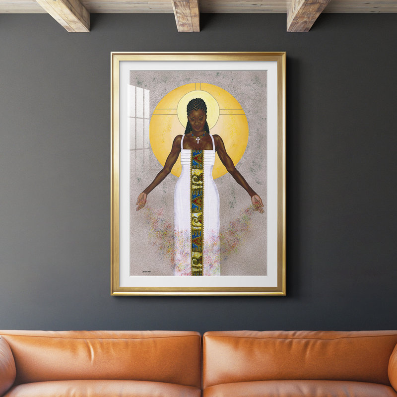 «Her Peace» par - Impression sur, H 42,5 po x l 30,5 po x P 1 po, Cadre doré