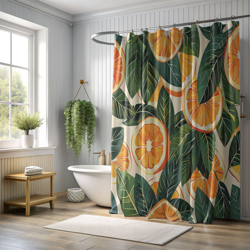 Rideau de douche standard 1 pièce, H 74 po x l 71 po