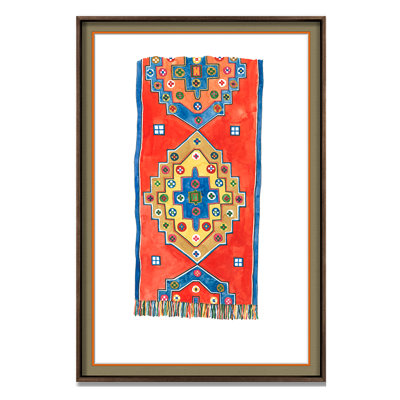 Patterned Rug 3 Print by Lawyer, Marie