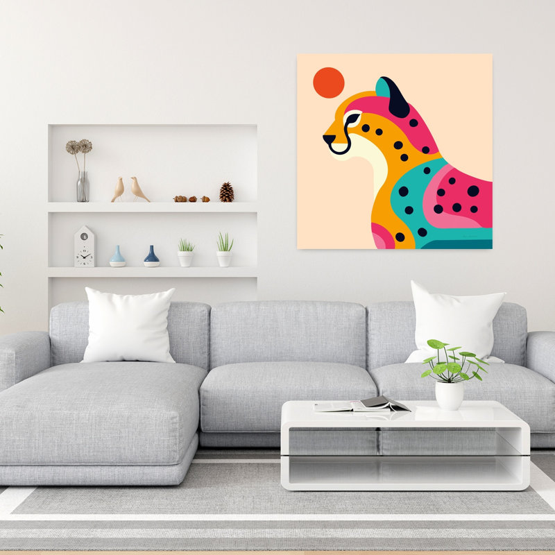 Safari Safari, art animalier contemporain, H 36 po x l 36 po