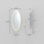 Iron Oval Floor Mirror