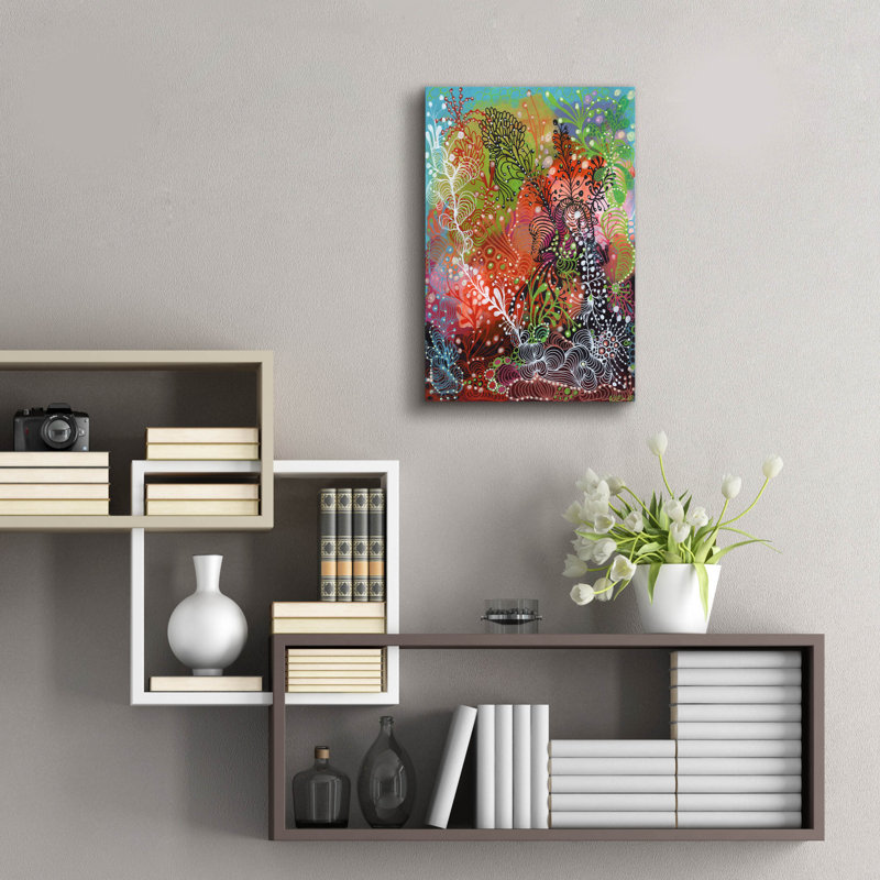 «Lacey par Noemi Ibarz, art mural en verre acrylique, H 24 po x l 16 po x P 0,2 po