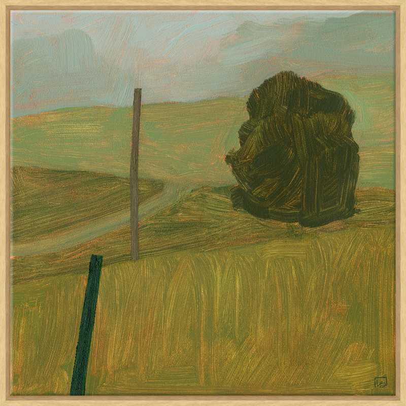 «Pasture On My Road», Naturel, Impression sur toile sans passe-partout, H 29,5 po x l 29,5 po