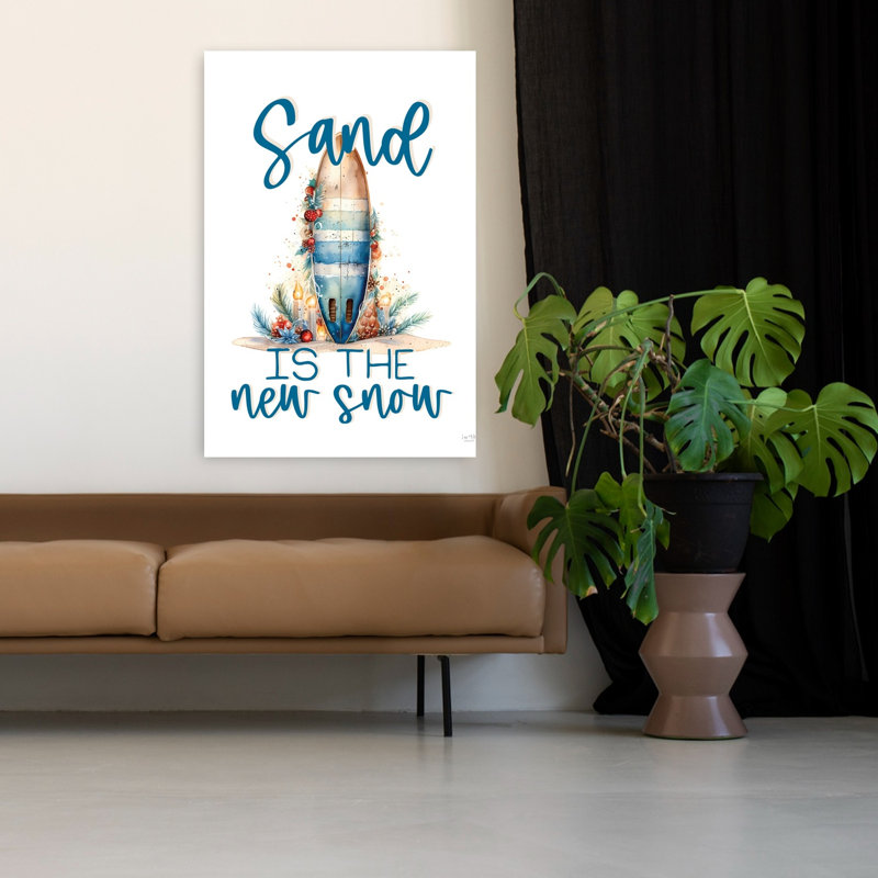 «Sand Is The New Snow», art côtier abstrait, H 48 po x l 32 po