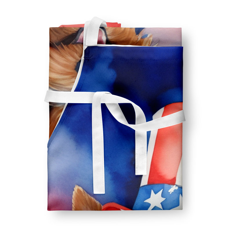 Patriotic American Apron, Australian Terrier