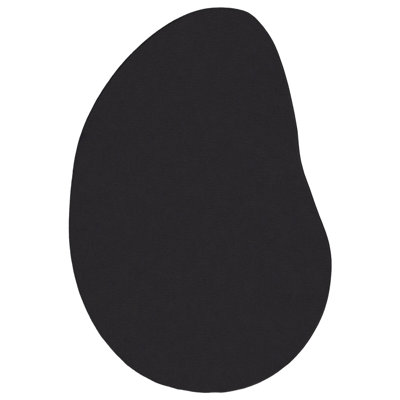 Area Rug Black Non-Slip