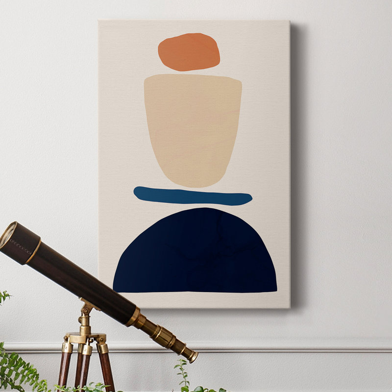 Fraction Stack I - Wrapped Canvas Print, 36" H  x 24" W x 1" D