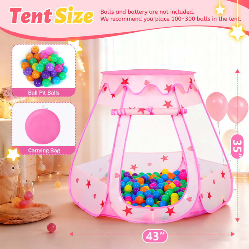 Tente de jeu escamotable en polyester intérieur / extérieur l 43 po x P 43 po SISTICker