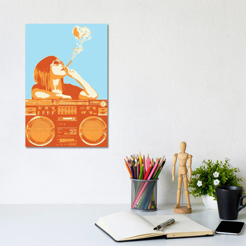 Puff Puff Pass by Steez - Gallery-Wrapped Canvas Giclée on Canvas, Wrapped Canvas, 20.32 cm H x 30.48 cm W