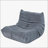 Bean bag Chair with button tufted back-1007813387