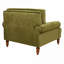 Grand fauteuil d'appoint ergonomique pour adultes, accoudoirs circulaires, soutien lombaire, style rétro pour le salon, la chambre et le bureau-599253190