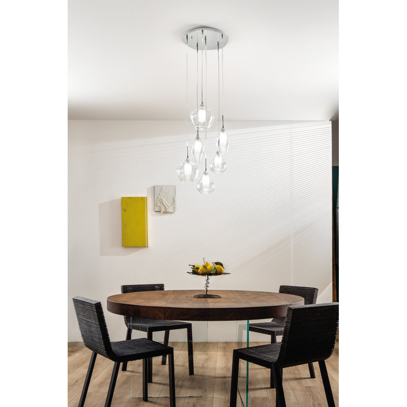 Linden Boulevard 6 - Light Chrome Cluster Pendant