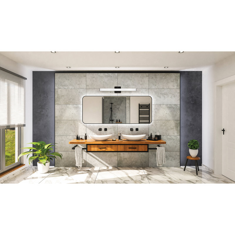 Barre d'éclairage de salle de bain 1 lumière Oak