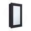 Armoire à pharmacie à miroir étroit H 25,7 "x l 15,7" Juno, une porte avec trois tablettes intérieures pour la salle de bain, noir cuisine-1476670355