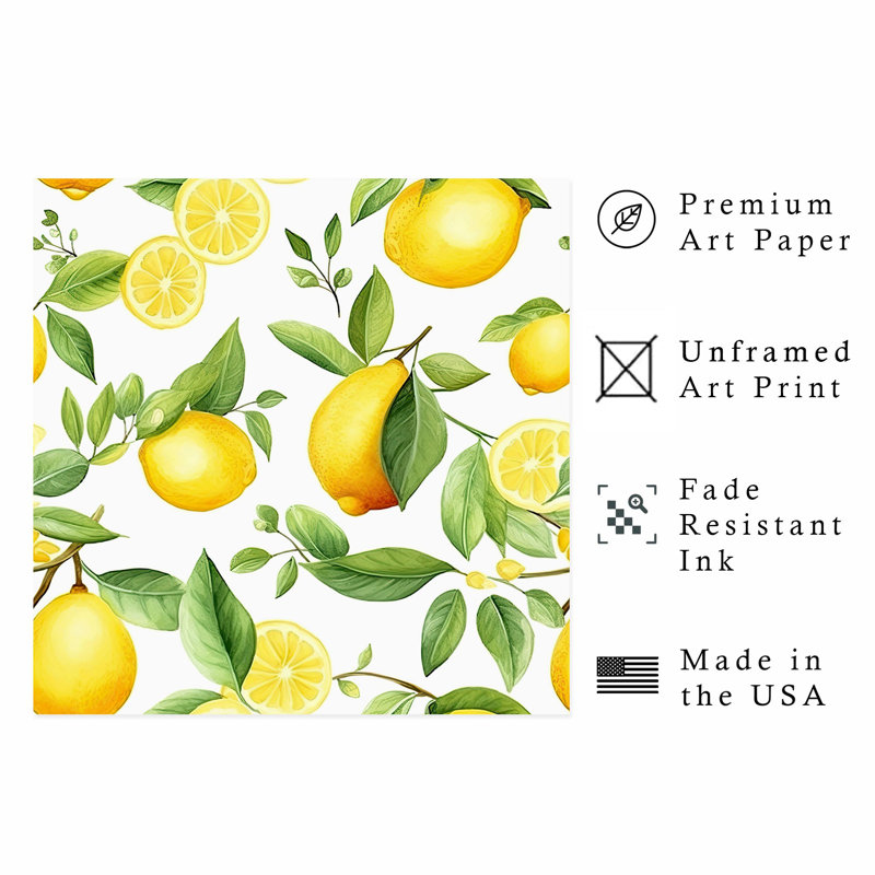 «Food and Kitchen Lemon», H 16 po x l 16 po