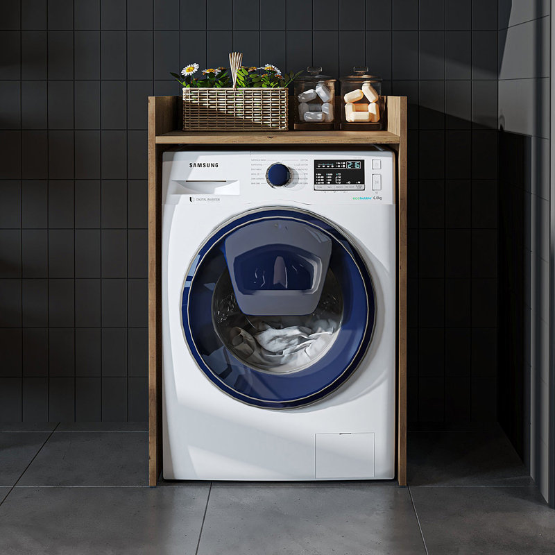 Derin Washing Machine Cabinet, 65 cm,, Oak