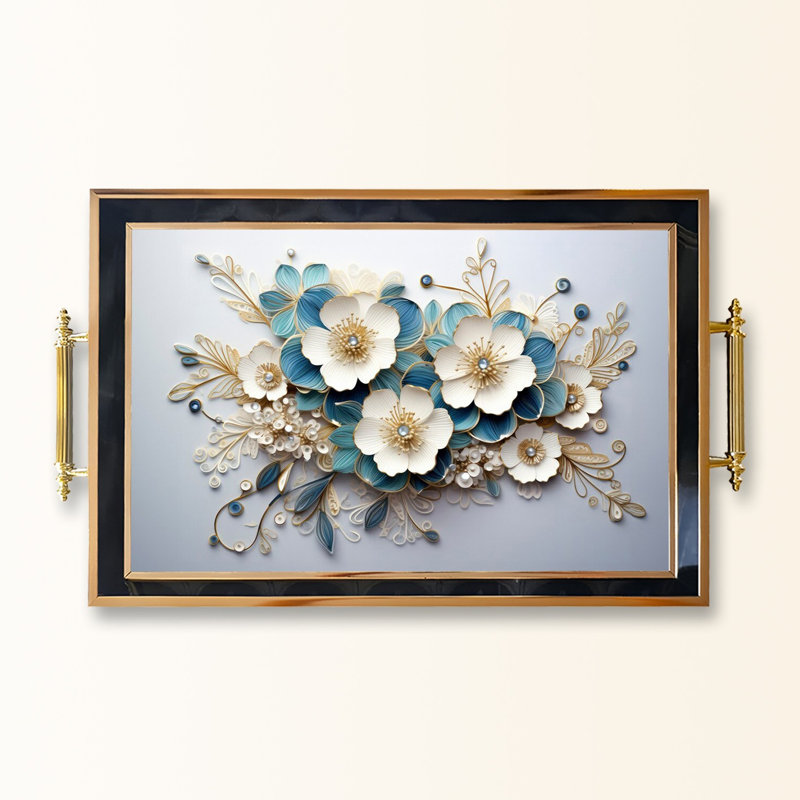 Élégant plateau en verre de 19,7 po x 11,4 po x 1,4 po | Fabrication 100% verre durable | Facile à nettoyer avec un chiffon humide | Idéal pour le service, la présentation décorative et l'organisation | Ajout élégant à la décoration intérieure