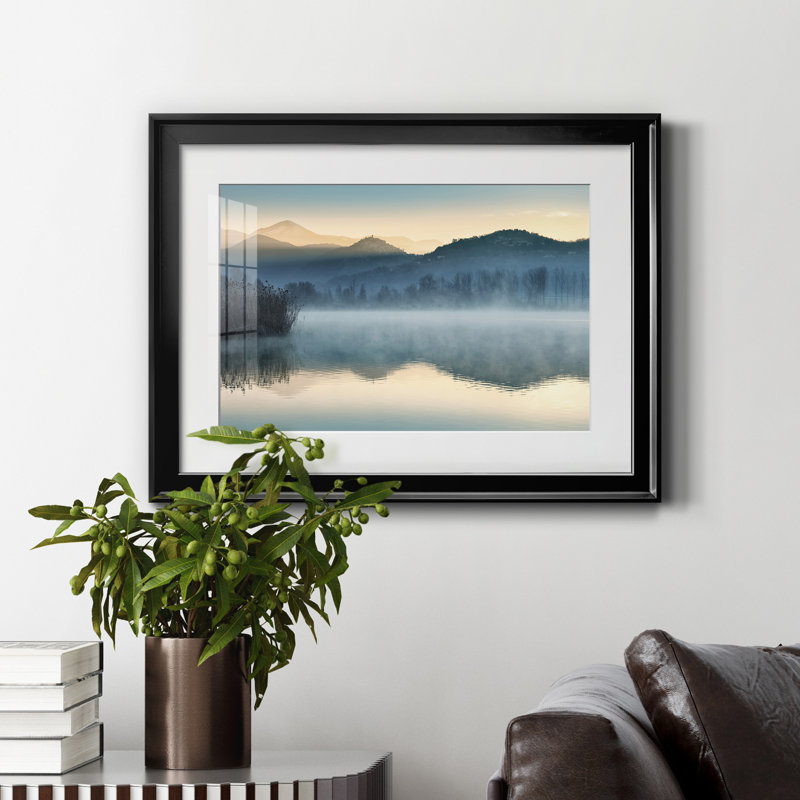 " Quiet Morning ", Black, 22.5" H x 30.5" W x 1.5" D