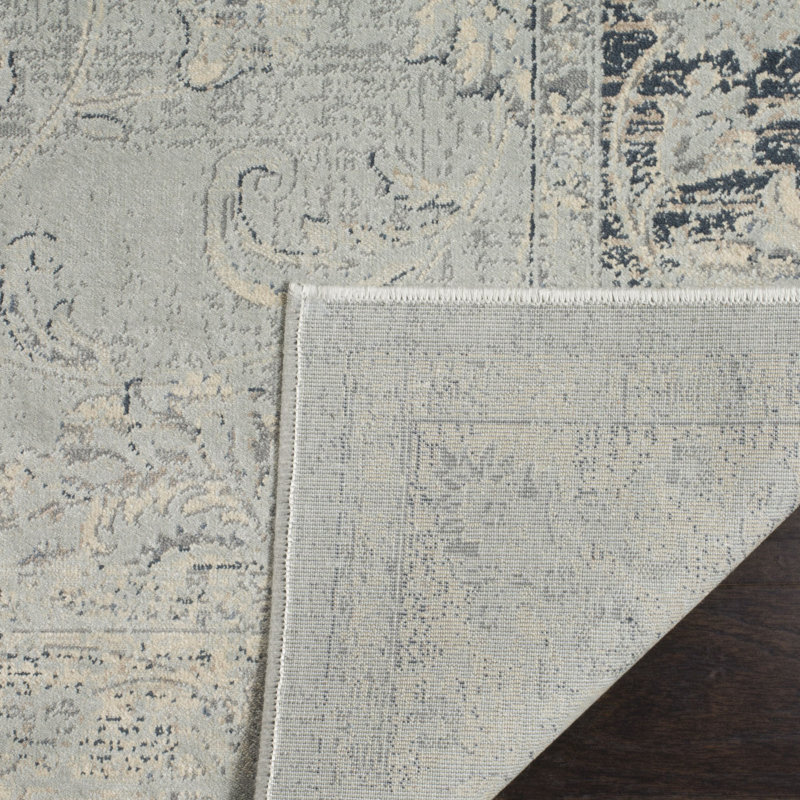 Tapis floral rétro Performance, Rectangle 5 pi 3 po x 7 pi 6 po