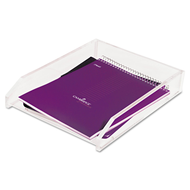 Clear Acrylic Stackable Large Letter Tray with Non-Skid Feet
