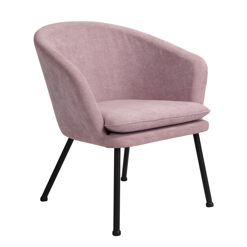 Bohanan Upholstered Barrel Chair, Rose
