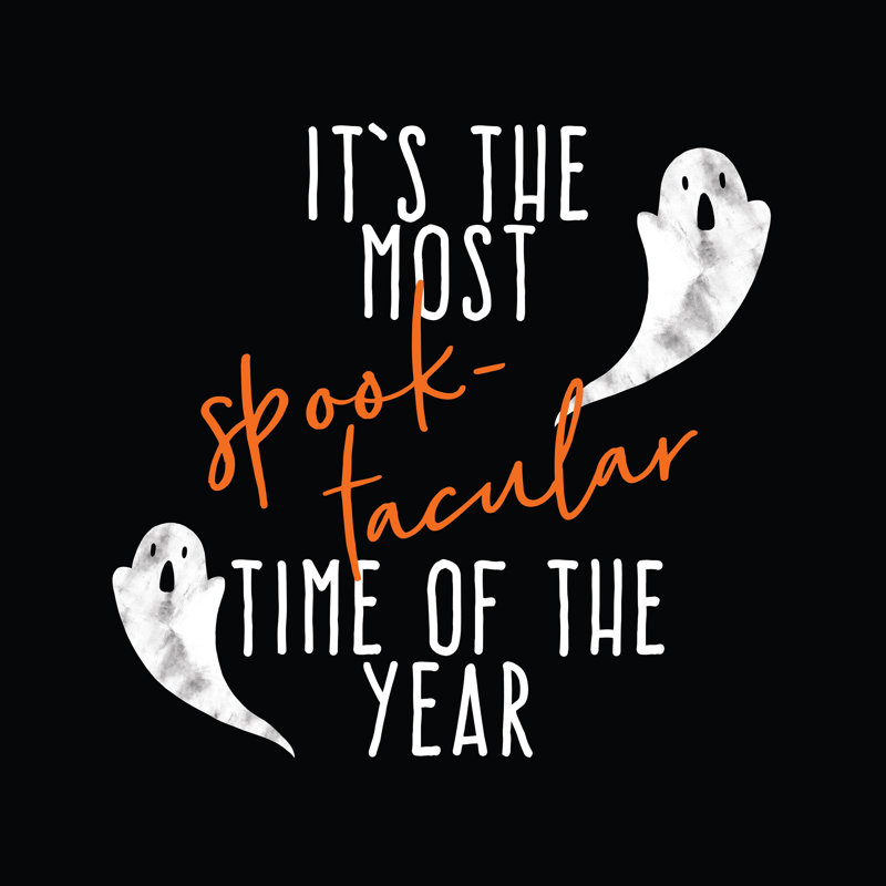 It’s The Most Spook Tacular Night Of The Year - Wrapped Canvas Print, 122cm H x 122cm W x 3.8cm D