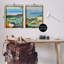 "Modern Farmland And River" par Jan Weiss, 2 pièces sur toile-1711597415-1711597412