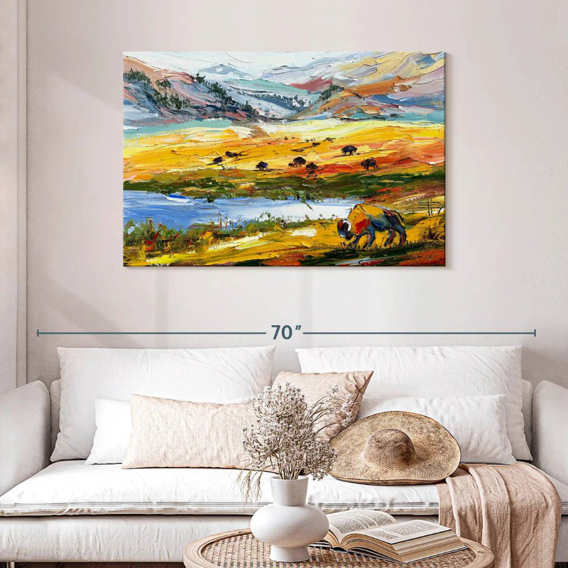 Alvord couleurs de Yellowstone, H 30 po x l 45 po