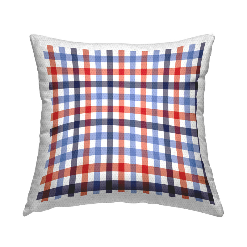 Plaid Outdoor Throw Pillow