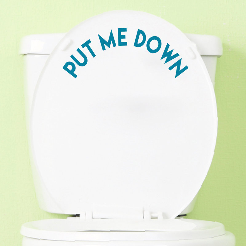 Adhésif décoratif «Put Me Down», Bleu sarcelle