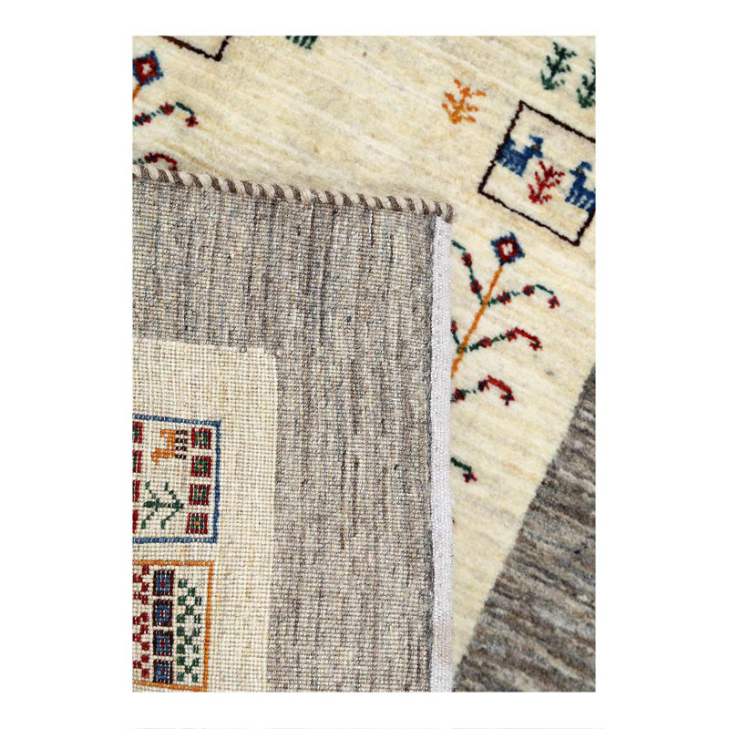 Fine Hand knotted Persian Gabbeh 2'X 3'