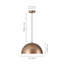 Luminaire suspendu pour îlot de cuisine à 1 lumière à intensité variable Aire-1136476009