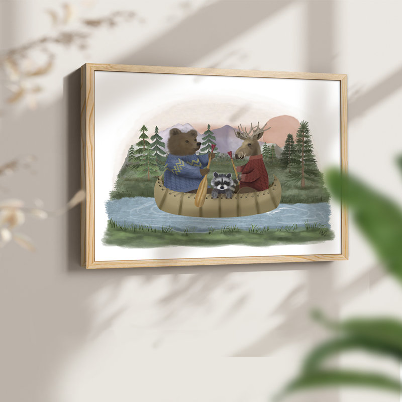 River Trip -Framed Print - Restickable, 8" H x 10" W, Natural