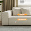 Coussin modulaire 74.80 "blanc 100% polyester-129579639-129579635
