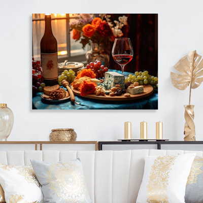 Gourmet Wine and Cheese Perfection II - Wine & Champagne Metal Wall Decor