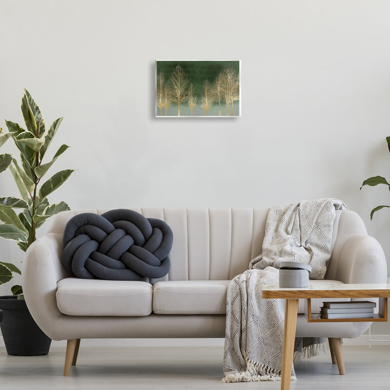 Plaque murale or à dégradé de forêt, design par Kate Bennett, H 10 po x l 15 po