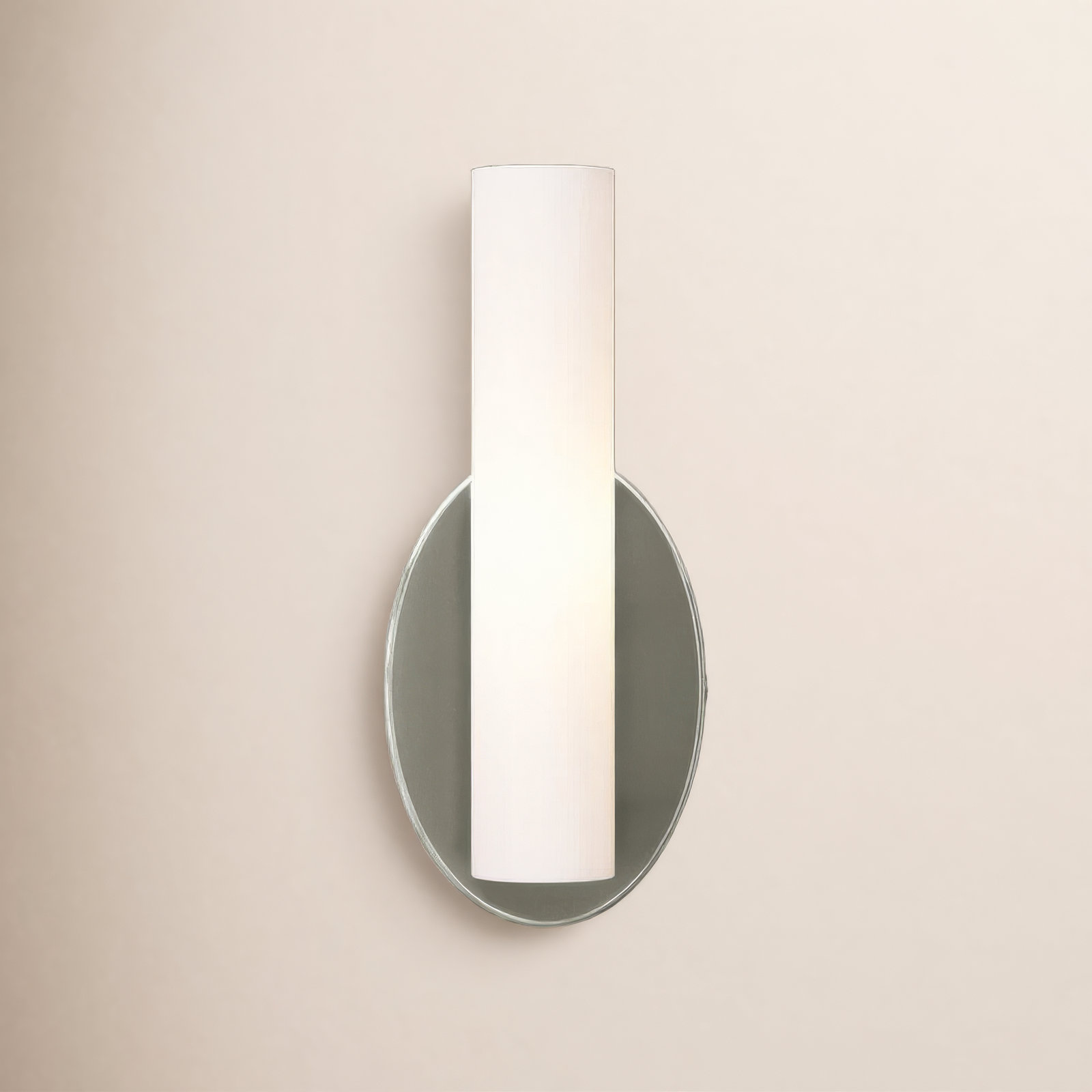 Delphine Single Light Dimmable Flush Mount Sconce, Brushed Nickel