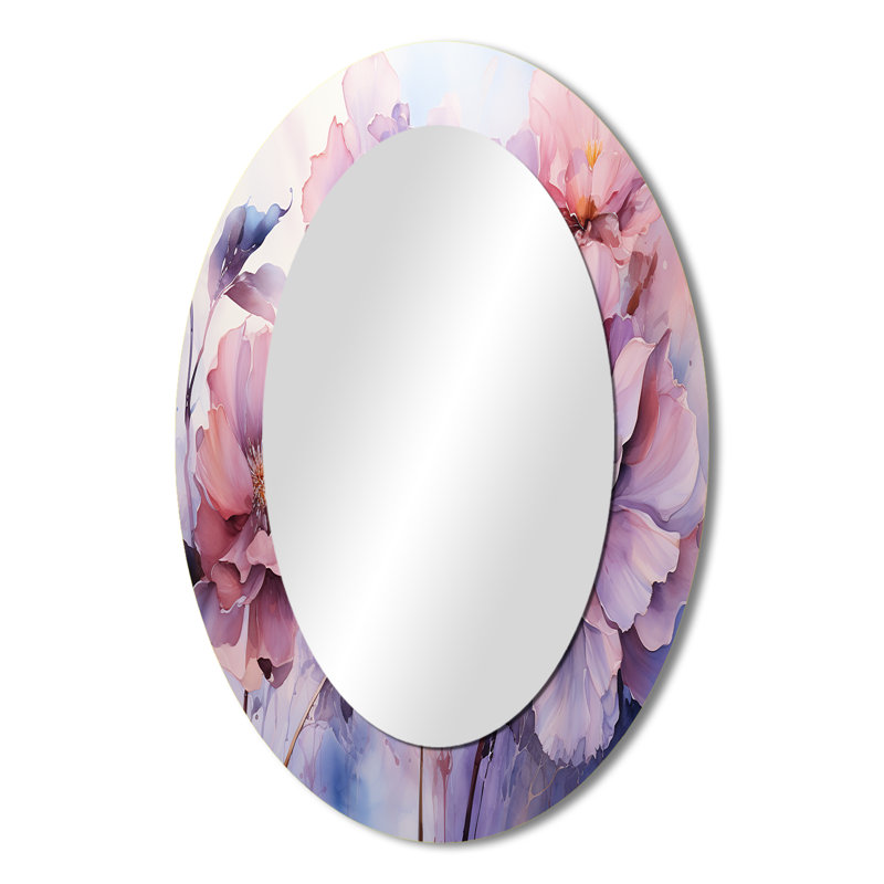 Miroir mural mauve moderne, 36 po x 24 po