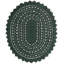 Tapis ovale en jute tissé à la machine de couleur vert chasseur-1151910531
