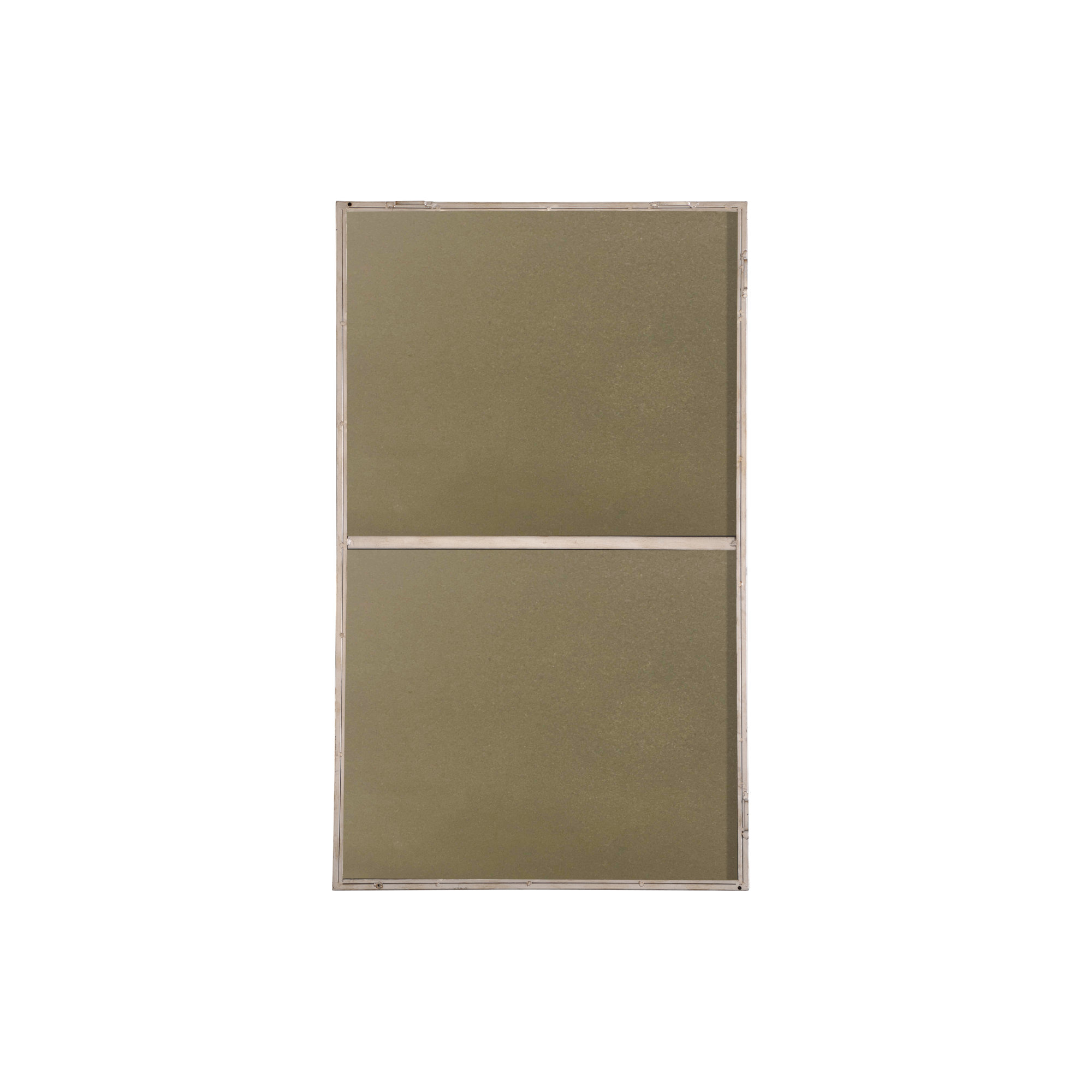 Sabine Metal Rectangle Wall Mirror, 40" x 24", Silver