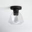 Maegan Single Light Glass Semi Flush Mount-2089702958