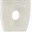 Vase blanc décoratif texturé moucheté Jadeen