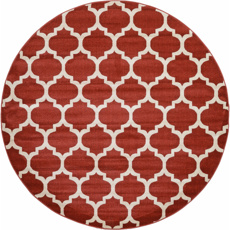 Molly Geometric Indoor Rug, Round 8'