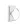 Privacy Hampton Knob with Rectangular Rose