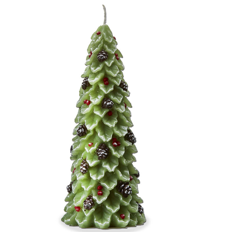  Holly Pine Tree Candle
