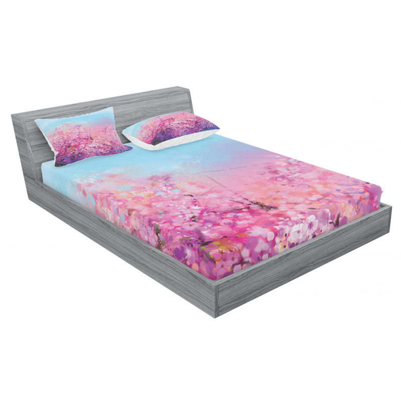 Microfiber Sheet Set, Queen Sheet Set with Fitted Sheet
