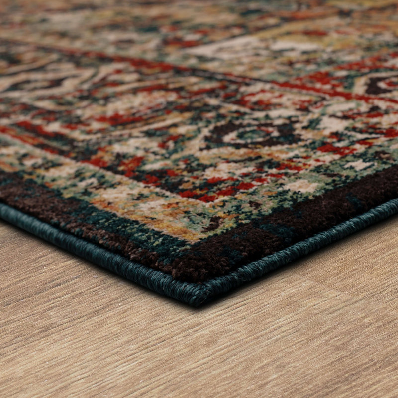 Spice Market Alcantara Plush Pile Stain/Fade Resistant Polyester Woven Ornamental Indoor Area Rug, Rectangle 5'3" x 7'10"