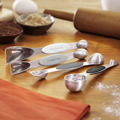 Focus Foodservice 4 -Piece Stainless Steel Stainless Steel Measuring Spoon Set